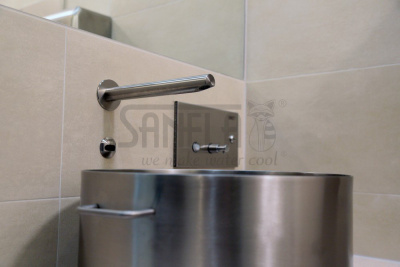 Настенный бесконтактный кран SLU 39 арт: 03390 Sanela Чехия (фото, схема)