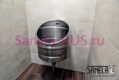 Нержавеющий автоматический писсуар KEG SLPN 10E арт: 91109 Sanela Чехия (фото, схема)