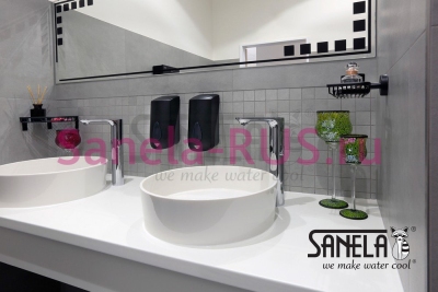 Дозатор пенного мыла 1л пластик ABS SLDN 05N арт: 72051 Sanela Чехия (фото, схема)