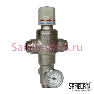 Термостатический вентиль 5/4" SLT 09 арт: 09090 Sanela Чехия (фото, схема)
