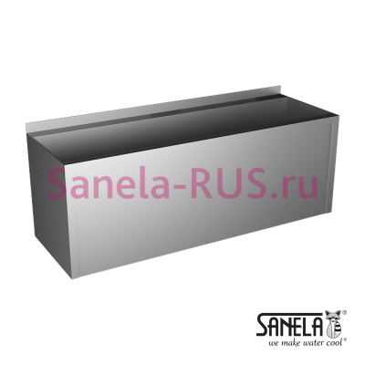 Нержавеющая раковина коллективная с облицовкой 1250мм SLUN 10PA арт: 73109 Sanela Чехия (фото, схема)