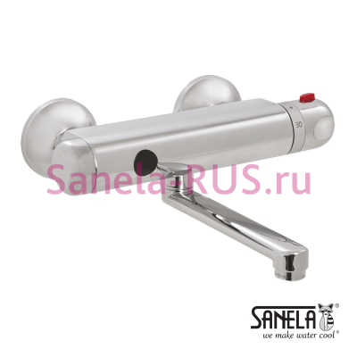 Настенный бесконтактный смеситель SLU 25S арт: 33258 Sanela Чехия (фото, схема)